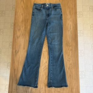 PAIGE Boot Cut Jeans in Classic Blue